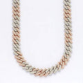 10KR+W 19.75CTW DIAMOND SQUARE CUBAN CHAIN - Norma's Jewelry