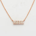 14KR 0.30CTW DIAMOND 2-ROW BAR NECKLACE - Norma's Jewelry