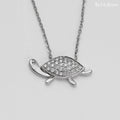 14KW 0.20CT DIAMOND TURTLE NECKLACE - Norma's Jewelry