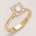 14KY 0.65CTW DIAMOND BRIDAL RING - SINGLE HALO - Norma's Jewelry