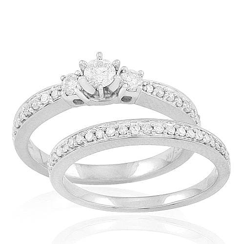 14K 0.50CTW FANCY BRIDAL SET - Norma's Jewelry