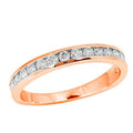 14KR 0.55CTW 16-STONE CHANNEL MACHINE SET BAND - Norma's Jewelry