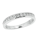 14KW 0.55CTW 16-STONE CHANNEL MACHINE SET BAND - Norma's Jewelry