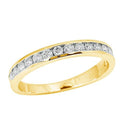 14KY 0.55CTW 16-STONE CHANNEL MACHINE SET BAND - Norma's Jewelry