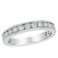 14KW 1.00CTW 19-STONE CHANNEL MACHINE SET BAND - Norma's Jewelry