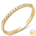 14KY 0.15CTW DIAMOND 13-STONE MACHINE SET BAND - Norma's Jewelry
