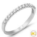 14KW 0.25 CTW DIAMOND 13-STONE MACHINE SET BAND - Norma's Jewelry