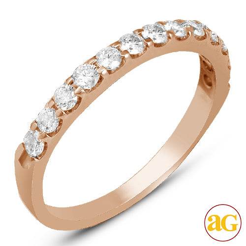 14KR 0.50CTW 13-STONE MACHINE SET BAND - Norma's Jewelry