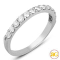 14KW 0.50CTW 13-STONE MACHINE SET BAND - Norma's Jewelry