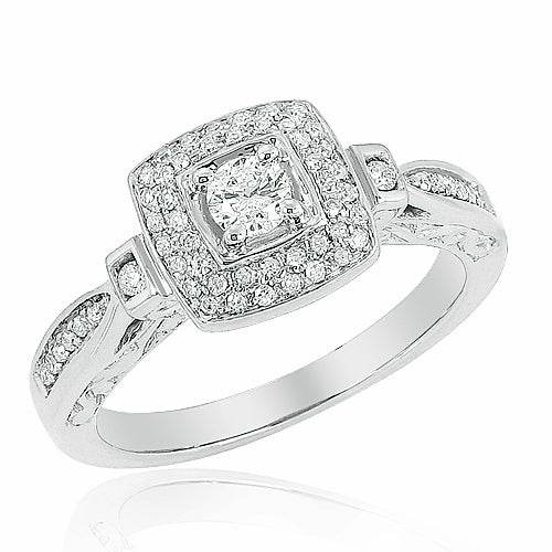 14KW 0.50CTW DIAMOND FANCY RING - Norma's Jewelry