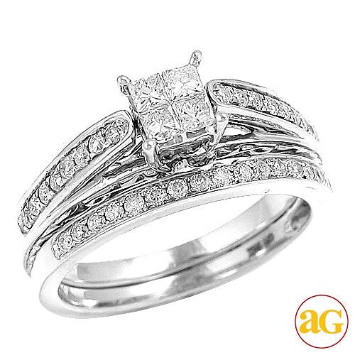 10KW 0.65CTW DIAMOND FANCY BRIDAL SET - Norma's Jewelry