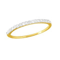 14KY 0.15CTW 17-STONE DIAMOND MACHINE SET BAND - Norma's Jewelry