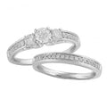 14KW 1.00CTW DIAMOND BRIDAL SET - Norma's Jewelry