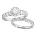 14KW 1.00CTW DIAMOND BRIDAL SET - Norma's Jewelry