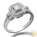 14KW 1.00CTW DIAMOND FANCY RING [0.33CT PC CTR] - Norma's Jewelry