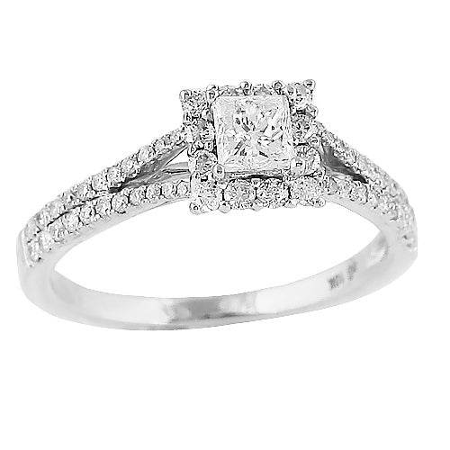 14KW 1.00CTW DIAMOND RING [0.40CT CTR] - Norma's Jewelry