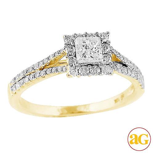 14KY 1.00CTW DIAMOND RING [0.40CT CTR] - Norma's Jewelry