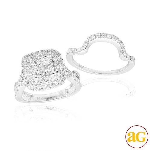 14KW 2.00CTW QUAD HEAD (PC) BRIDAL SET - Norma's Jewelry