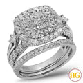 14KW 2.00CTW DIAMOND BRIDAL SET [0.44CT PC CTR] - Norma's Jewelry