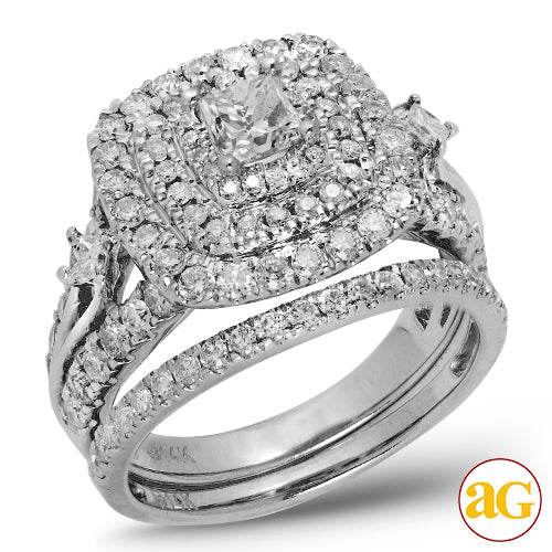 14KW 2.00CTW DIAMOND BRIDAL SET [0.44CT PC CTR] - Norma's Jewelry
