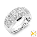 14KW 1.65CTW DIAMOND 4-ROW BAND - Norma's Jewelry
