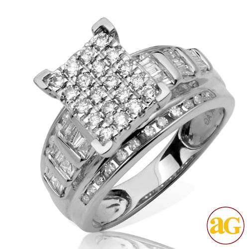 10KW 1.00CTW DIAMOND CINDERELLA RING - Norma's Jewelry