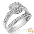 14KW 1.00CTW DIAMOND BRIDAL SET [0.20CT CTR] - Norma's Jewelry