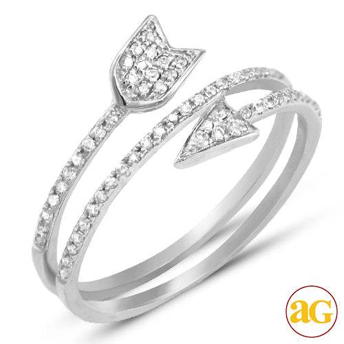 14KW 0.25CTW DIAMOND DESIGNER ARROW RING - Norma's Jewelry