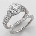 14KW 1.20CTW OVAL DIAMOND BRIDAL SET - Norma's Jewelry