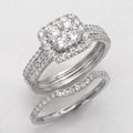 14KW 1.50CTW DIAMOND BRIDAL SET - Norma's Jewelry