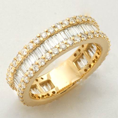 14KY 1.00CTW DIAMOND HALF ETERNITY BAND - Norma's Jewelry