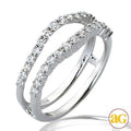 14KW 0.60CTW DIAMOND BRIDAL RING GUARD - Norma's Jewelry