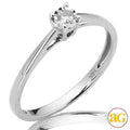 14KW 0.05CTW DIAMOND ILLUSION SET PROMISE RING - Norma's Jewelry