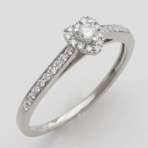 14KW 0.25CTW DIAMOND HEART PROMISE RING - Norma's Jewelry