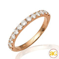 14KR 0.75CTW DIAMOND 13-STONE MACHINE SET BAND - Norma's Jewelry