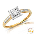 14KY 0.20CTW DIAMOND ILLUSION SET SQUARE HEAD PROM - Norma's Jewelry