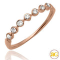 14KR 0.25CTW DIAMOND BAND - 7 STONE BEZEL SET - Norma's Jewelry