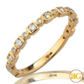 14KY 0.27CTW DIAMOND STACKABLE BAND - BEZEL SET PR - Norma's Jewelry