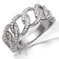 14KW 0.35CTW DIAMOND MIAMI CUBAN RING - Norma's Jewelry