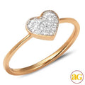 14KR 0.10CTW DIAMOND HEART RING - Norma's Jewelry