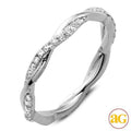 14KW 0.35CTW DIAMOND TWISTED BAND - Norma's Jewelry
