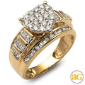 10KY 1.00CTW DIAMOND HEART SHAPED CINDERELLA RING - Norma's Jewelry