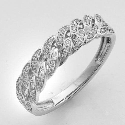 14KW 0.15CTW DIAMOND DESIGNER MIAMI CUBAN LADIES - Norma's Jewelry