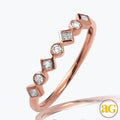 14KR 0.25CTW DIAMOND BEZEL SET BAND - KITE [PC] - Norma's Jewelry