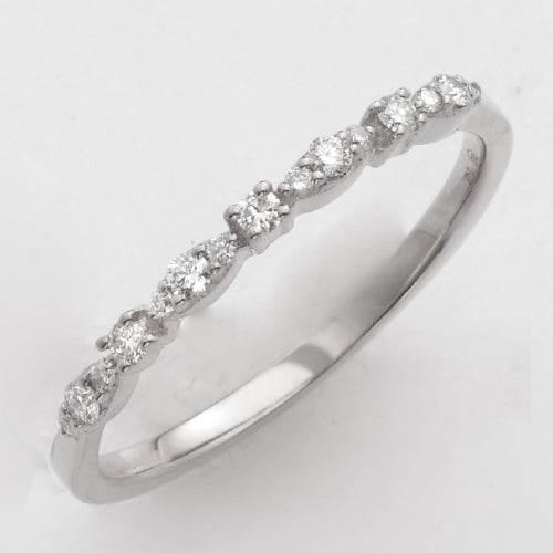 14KW 0.15CTW DIAMOND STACKABLE BAND - Norma's Jewelry