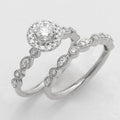 14KW 0.75CTW ROUND DIAMOND BRIDAL SET - Norma's Jewelry