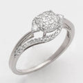 14KW 0.35CTW DIAMOND ROUND CLUSTER RING - Norma's Jewelry
