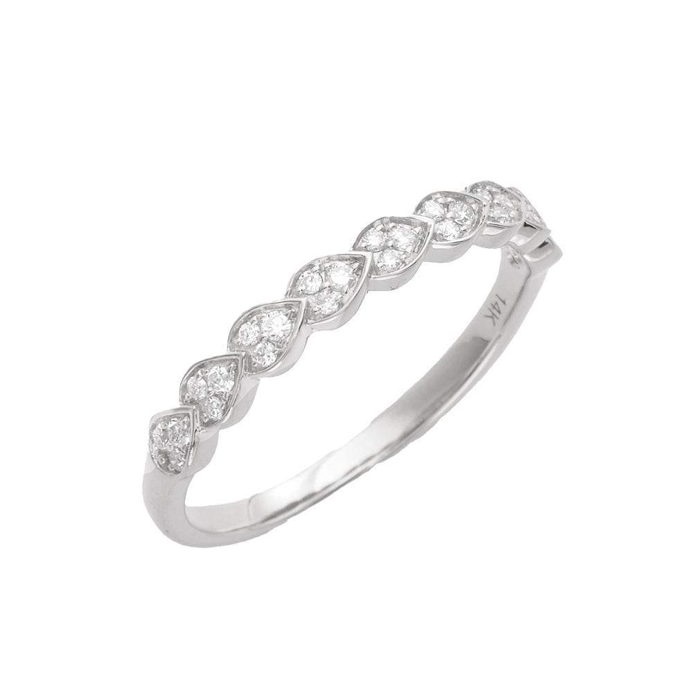 14KW 0.15CTW DIAMOND FASHIO STACKABLE RING - Norma's Jewelry