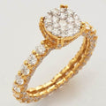14KY 2.35CTW ROUND CLUSTER DIAMOND RING - Norma's Jewelry