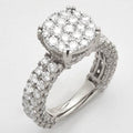 14KW 3.25CTW STELLA DIAMOND ROUND CLUSTER RING - Norma's Jewelry